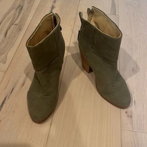 Rag + Bone Olive green ankle boots